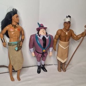 Set of Three Vintage Disney Pocahauntas Dolls